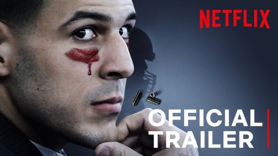 This is the official trailer thumbnail for the three episode long docuseries on Aaron Hernandez. 

Photograph Courtesy of  @Netflix via Twitter