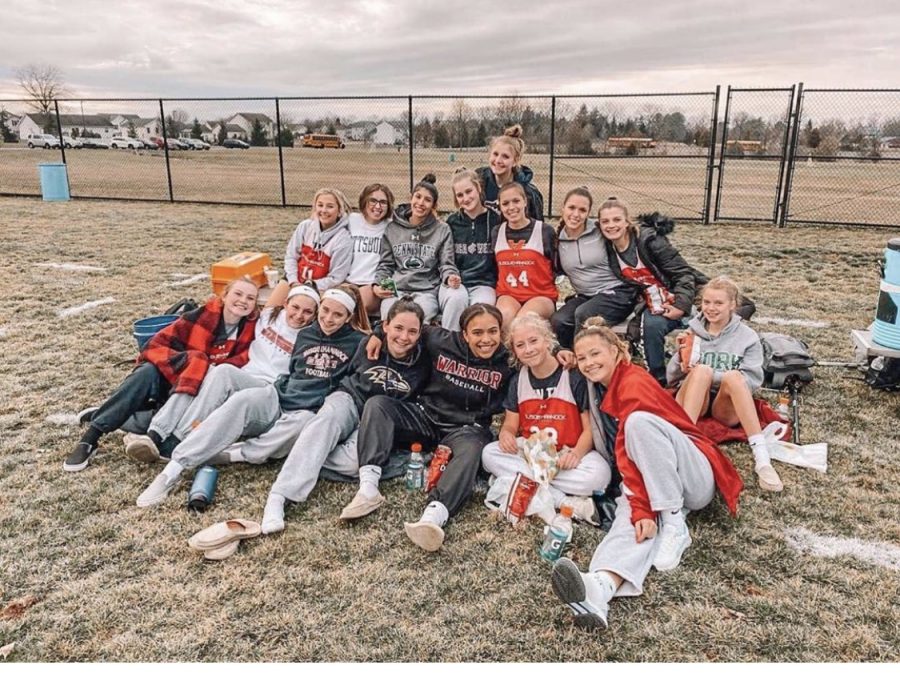 Varsity Girls lacrosse at their first scrimmage before their season came to an end.
Photographed by Coach K