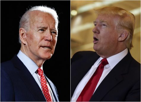 Presumptive Democratic presidential nominee Joe Biden and President Donald Trump face off. Image Courtesy of @latimes via Twitter