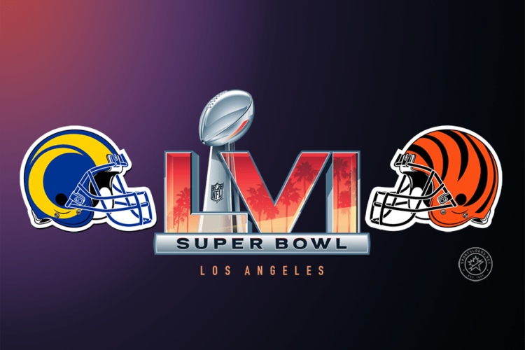 A graphic for Super Bowl LVI. Contribution to SportsLogos.net