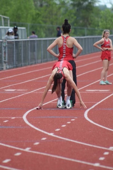 Senior sprinter and jumper Shelby Derkosh has contributed to the track and field team by being a leader and someone for the younger athletes to look up to. Photograph courtesy of Shelby Derkosh. 
