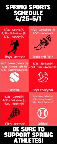 Spring athletes have a busy week with multiple events taking place. Be sure to support multiple spring athletes during the final season of the school year. 