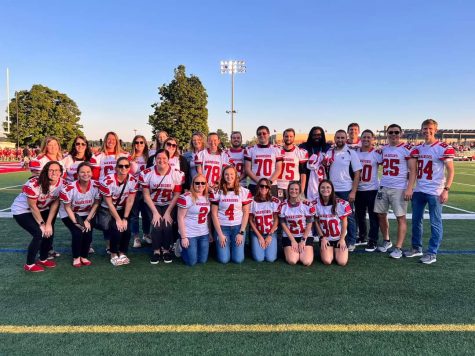 All the teachers and staff that got selected as a positive impact on our community. They all got to watch the Susky football team practice.