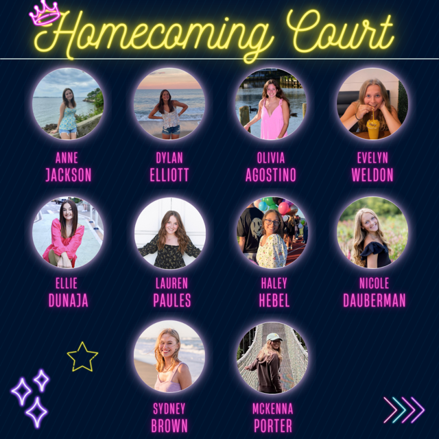 The Homecoming Court candidates for 2022. Image by Katie Ball
