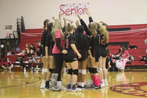 Girls Volleyball Win Big for Dig Pink