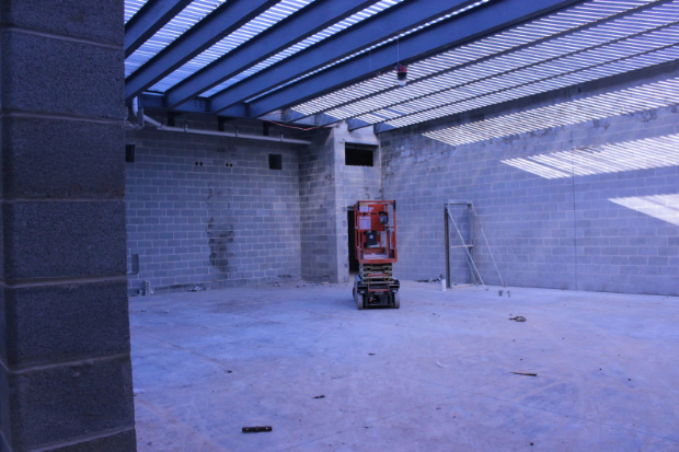 This is a look inside what will be the new orchestra room. “The new addition is scheduled to be completed by the summer of 2023,” Construction manager Randall Buffington said. “The entire project is scheduled to be completed in the fall of 2024.”