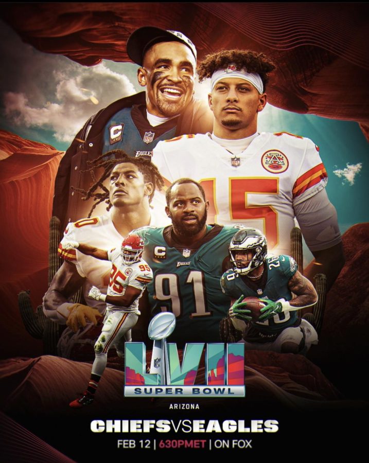 Chiefs+versus+Eagles+Super+Bowl+game+will+determine+who+the+champions+of+the+world+.+Graphic+Courtesy+of+%40NFL++via+Instagram