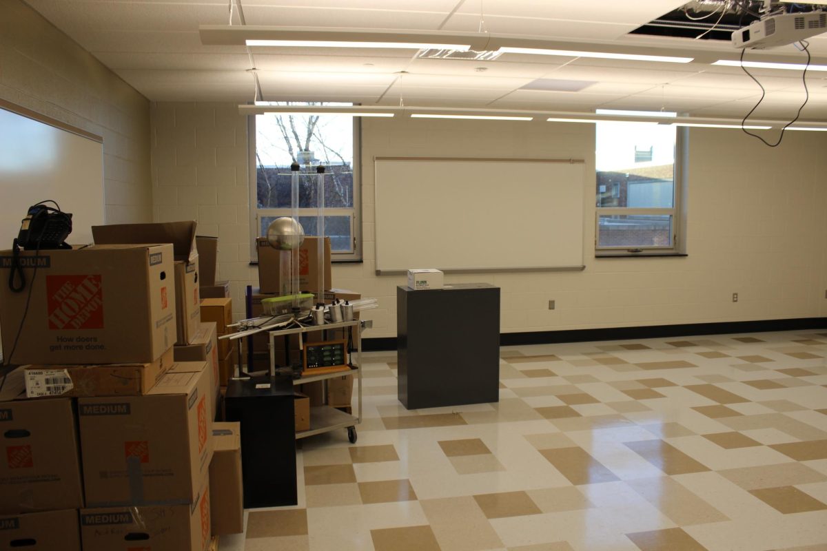 Teachers are already moving their belongings to their new rooms