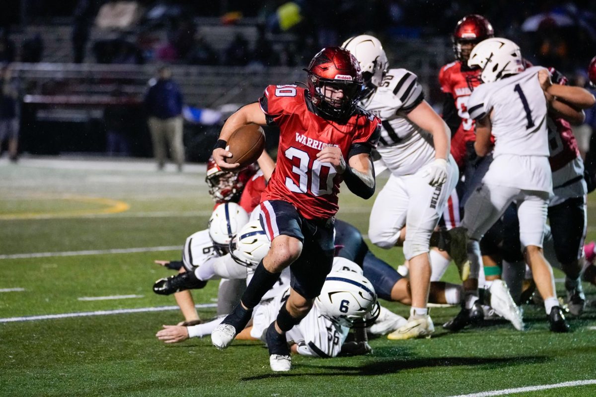 Senior running back Micheal Fox made the first team for the YAIAA Division ll All-Stars. Fox carried the ball 200 times this season and rushed for 1,196 yards and 9 touchdowns. Photograph Courtesy of Paige Wilhelm