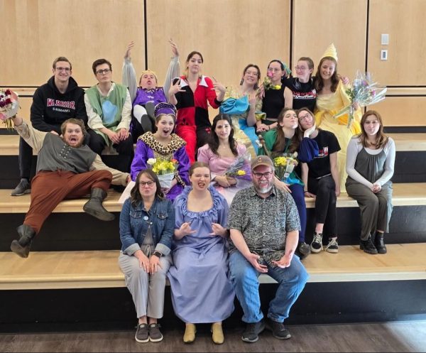 Susquehannock Theater Cast of “Once Upon a Mattress” poses for a photo following their last show on Sunday, March 24, 2024. Photograph Courtesy of Katelyn Katterman via Instagram