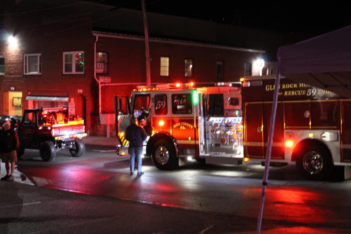 Glen Rock station 59 brings in the boom with our favorite Santa Claus on the back bringing joy and laughter for an eventful night.