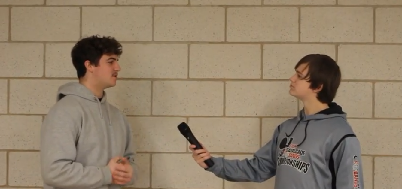 Senior Jack Hammond talks to reporter Rhys Sanders about his commercial drivers license. Screenshot by Rhys Sanders
