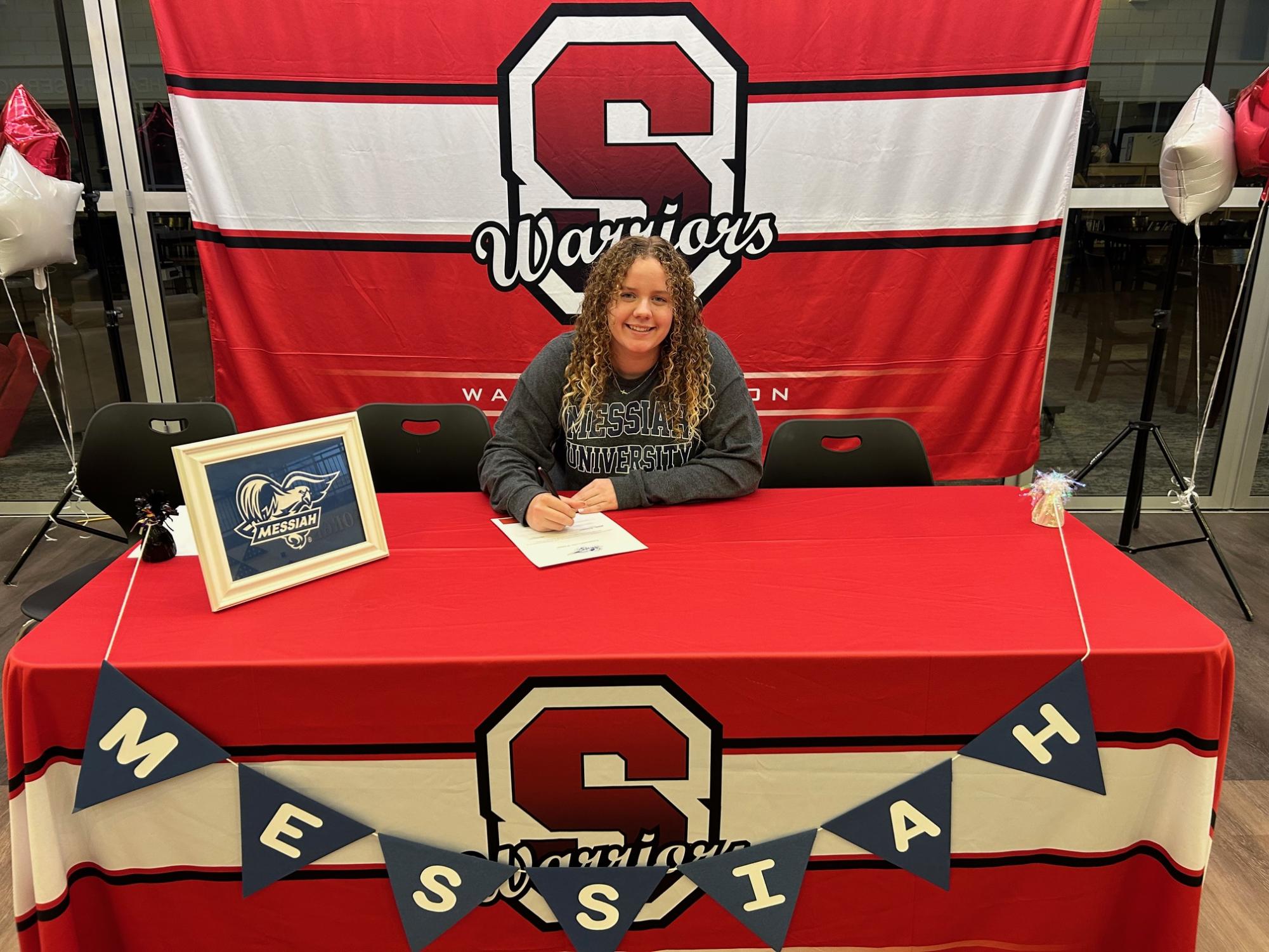 Brooke Schabdach will be attending Messiah University and continue playing lacrosse. “I decided to pick Messiah University because of the positive team atmosphere I experienced when meeting the other girls on the team,” Shabdach said. “Playing at the collegiate level became more important to me as I progressed throughout high school because I greatly value the relationships I have made from lacrosse in high school and the level of competition I am able to compete at. What drew me to Messiah as a college was the way in which the Christian faith is interwoven into learning and into the school's culture. Messiah made me feel extremely comfortable and I immediately saw myself potentially going there as a student athlete because of the welcoming atmosphere and the school's dedication to academics."
Photograph Courtesy of Susquehannock High School.